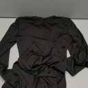 GOBLES Women's Sexy One piece Outfits Long Sleeve Back Zipper Bodycon Jumpsuit Rompers (Medium, Black)