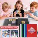 1 Green 9-Pocket Side-Loading Card Album, 20 Pages 360-Card Capacity - Portable Binder for Sports Trading Cards (Soccer, Baseball, Basketball, Football), Secure Snap Closure Collector Album