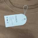 Sweetyweee 3 Pack Women's Maternity Shirts Long Sleeve Waffle Knit Side Split Oversized Tops Pregnancy Clothes Fall Tees(Army Green, Coffee, Black,Medium)