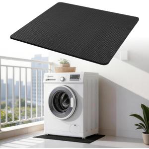 Under Washing Machine Mat, Doubled-Sided Non Slip Washer Pan, Anti-Vibration Dryer Mat, 27" x 27"