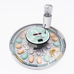 MeeF incubators for Hatching 28 Eggs, Independent atomizing humidifier, Auto Flip, Additional Equipped Well as Duck and Goose Egg Trays That can Hold 12 Eggs. (White)