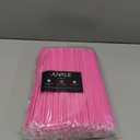 Juvale 300-Pack Pink Plastic Straws for Birthday Party, Baby Shower, Weddings and Gatherings, 10 Inches Long Fun Pink Straws Plastic for Cocktails, Coffee, Juice, Water, Iced Tea and More