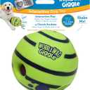 Wobble Wag Giggle Ball, Interactive Dog Toy, Fun Giggle Sounds When Rolled or Shaken, Pets Know Best