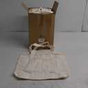 Reginary 16 Pcs Canvas Tote Bags Bulk with Outer Pocket 18 Inch Reusable Shopping Grocery Blank Tote Bag for Women Mother DIY (White)