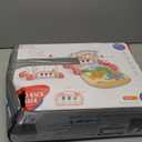 Baby Gym Play Mat with Walker, 2 IN 1 Kick and Play Piano Activity Center with Light & Music, Tummy Time Mat & Baby Push Toys for 0-6 12-18 Months, Sit-to-Stand Learning Walker for Infant Toddler Gift (Green)