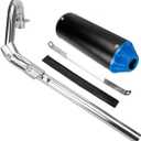 FVRITO High Performance Exhaust Muffler Silencer Pipe Assembly kit for CRF50 XR50 70cc 110cc 125cc Taotao DB14 DB10 SSR SR110 Rocketa xpro db-x20 SDG Coolster Ex16 Chinese Pit Dirt Bike Blue