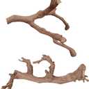 BNOSDM 2PCS Reptile Wood Branches Decor Lizard Habitat Decoration Snake Climbing Branch Accessories Terrarium Tree Trunk Ornament for Bearded Dragon Gecko Frog Chameleon Spider