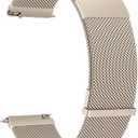 Veryfit Smart Watch Bands for IDW13, IDW16, IDW19 Smartwatch, Stainless Steel Metal Mesh Bracelet Strap for Fitpolo IDW13/Woneligo W13/FITVII HM57, ENOMIR/TOOBUR/MILOUZ/Gydom/Faweio/Veryfit IDW19