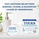 TUCKS Medicated Cooling Pads, 100 Count  Pads with Witch Hazel, Cleanses Sensitive Areas, Protects from Irritation, Hemorrhoid Treatment, Medicated Pads Used By Hospitals