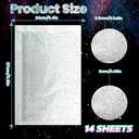 14 Sheets Iron on Rhinestone Sheets for Heat Press | Hotfix Rhinestone Transfers, Flat Round Crystal Decals, Glitter Gems Stickers, Iron on Patches for T-Shirts, Denim, Clothing, DIY Crafts