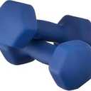 Multi-Colored Neoprene Dumbbells 1kg  2Pack