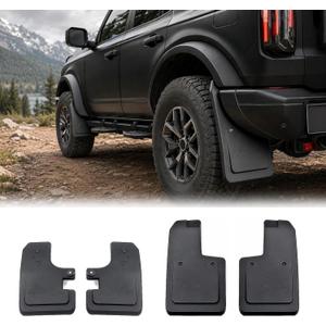RFA No-Drill Mud Flaps for 2021-2026 Ford Bronco Accessories 2/4-Door