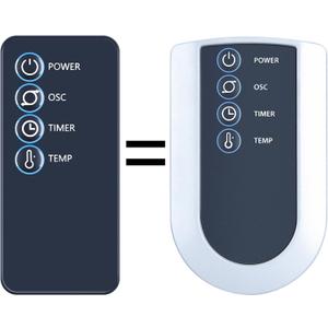 Replacement Fan Remote Control Compatible for Lasko Tower Fan S16612 with 4 Button (Power, OSC, Timer, Temp