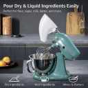 2 x uided-Flow Baking Funnel for Stand Mixer, KitchenAid Flour Funnel Attachment, 2026 Upgraded Large Funnel, Add Ingredients While Mixing, No Powder Explosion, One-Piece Injection Molded(Black)