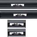 Buling Door Sill Guards Protector 304 Stainless Steel Compatible with Jeep Wrangler JL JLU 2018-2025 & Jeep Gladiator JT 2020-2025 Accessories Door Sill Protector (Brushed Texture 4 Door