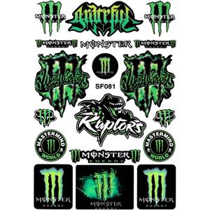 Cretassion Green Reflective Waterproof Stickers Cool for Motorcycle, Motorcycle Helmet, Skateboard, Car and Dirt Bike Motorcycle Decal