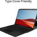 Tablet Cover for Microsoft Surface Pro X 13" (2021/2020/2019 Release),Ultra Slim Lightweight Leather Case for Microsoft Surface Pro X,Compatible with Type Cover Keyboard (Red)
