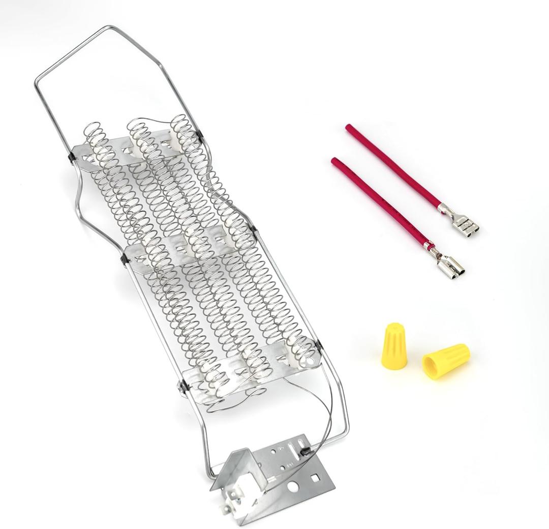 4391960 WP4391960 Dryer Heating Element+ 279457 Wire Kit 4392960 696579 AP6009347 (240 volt 5200 watts) by puxyblue for Whirl-pool Ken-more 11076990100 11076974610 11086470120 11076974430
