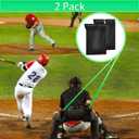 2 Pieces Umpire Ball Bag Umpire Gear Baseball Softball Umpire Bag Quality Woven Polyester Fabric for Baseball Softball with Belt Extra Large