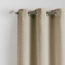 Martha Stewart Beige Room Darkening Curtains Textured Lined Grommet Window Curtain Panel Pair, Sutter, Set of 2, 95", Sand, 37"W x 95"L
