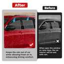 Canvcle Grand Cherokee L Rain Guards - Window Visors for Jeep Grand Cherokee L 2021-2025 2026, Outside-Mount Tape-On Side Window Wind Deflectors for Grand Cherokee L Accessories, Vent Visors 4PCS