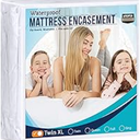 Utopia Bedding Premium Waterproof Bed Bug Mattress Cover, Twin XL Zippered Mattress Protector, 8 Inches Deep, Dust Mite Proof 6-Sided Mattress Encasement for Bed