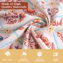 Maison d' Hermine Table Cloth Rectangle Table 100% Cotton 70 x 140 Inches Fall Tablecloth Reusable Everyday Use for Thanksgiving Christmas Decorations Dining Farmhouse Party (Romane)