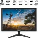 20" PC Monitor 16:9 1600x900 Kitchen Monitor LED Screen Display, 5Ms, 60 Hz, VESA Mountable, Build in Speaker, with VGA HDMI AV BNC USB for FireStick, Computer, Laptop