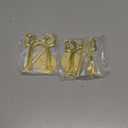 Blulu 2 Pcs Metal Bow Curtain Holdbacks Gold Wall Mounted Bow Curtain Hold Backs Curtains Modern Gold Holders for Living Room Bedroom Office Home (4.06 x 3.15 Inches)