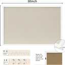 DAHAPYBOO Cork Board with Linen White,Bulletin Board 30"x20" Hanging Corkboards for Office Home School Message Board or Vision Board Decoration.