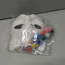 3 Pcs DIY Cat Fox Mask Paintable Blank Role Playing Halloween White Hand Painted Masks，Ages 14 +