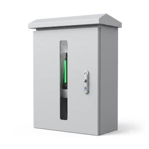 Wall-Mounted Rainproof Steel EV Charger Protection Box, 18"x24"x9"