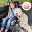 Lusso Gear Dog Car Seat Cover - Waterproof Non-Slip Car Back Seat Protector - Rear Car Seat Cover for Dogs - Universal Fit for Sedans Trucks SUVs - Scratchproof Backseat Car Cover - Machine Washable