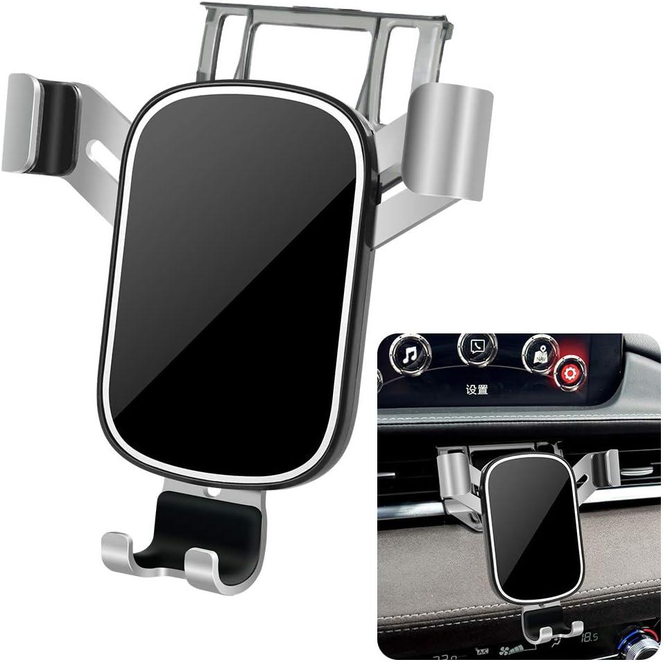 LUNQIN Car Phone Holder for Mazda 6 2018 2019 2020 2021 Mazda-6 Sedan Auto Interior Accessories Best Cell Phones Mount Cellphone Mobile Cradle Charging Navigation Bracket Screen Air Vent Accessory