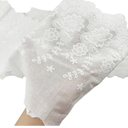 5 Yards Lace Trim for Sewing - White Cotton Lace Floral Embroidery Fabric Trim for Sewing Dresses, Bag, Pets Clothes, Apron