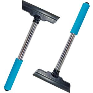 2PCS Ice Scrapers for Car Windshield, Soft No Scratch Snow Frost Removal Tool with Non-Slip Handle, Universal Winter Vehicle Window Cleaning Accessories for Cars, SUVs, Trucks(Blue)