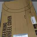 Skechers Memory Foam Steering Wheel Cover,Grade Protein Leather Steering Wheel Cover,Universal Anti-Slip Fit 14" 1/2-15" Car Wheel Cover for Men Women Fit Suvs,Vans,Sedans,Car,Trucks,Black