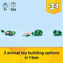 LEGO Creator 3 in 1 Turtle with a Water Lily Flower Building Toy for Girls & Boys - Kids Build a Chameleon, Frog, or Turtle Toy Figure - Gift Idea for Animal Lovers, Ages 7+ - 31377