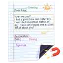 JoyCat Giant Magnetic Dry Erase Notebook Paper, 22" L x 28" H Handwriting Lined White Board for Classroom Must Haves,Whiteboard Accessories for Homeschool Teaching Supplies