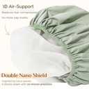 Yanibest Shower Cap Reusable Waterproof - Double Layer Shower Caps for Women, Washable Shower Bonnet with Soft Non-Slip Elastic Band, Bath Hair Hat for Most Hair Types