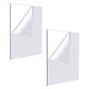 2-Pack Clear Acrylic Sheets, 8.5x11 inch Plexiglass Sheets 2mm