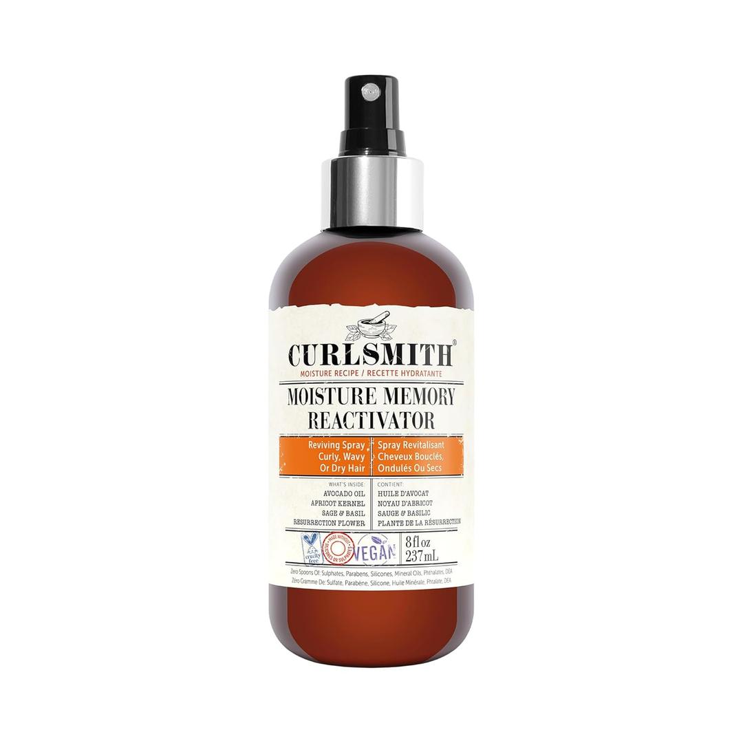 CURLSMITH - Moisture Memory Reactivator - Vegan Refresher Leave In Conditioner for Wavy, Curly and Coily Hair (8 Fl Oz (Pack of 1))