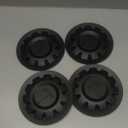 4pcs 20 Inch Wheel Hub Center Cover and Cybertruck Hub Cab, Set of 4 Wheel Cap Kit Dustproof Decoration Wheel Cap Compatible with Tesla (20in Model y, Matte Black)