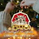 3 x Farmhouse Animals Ornament 2025  Country Christmas Tree Decoration, Farmhouse Wooden Ornament with Cow, Pig, Goat, Sheep, Donkey, and Chicken  Farm Lover