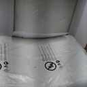 Bar Stools Set of 2, Counter Height Bar Stools for Kitchen Island, 24 Inch Modern White & Gold Saddle Backless Barstools, Counter Stool with Metal Base & Thick Saddle Seats(White+Gold)