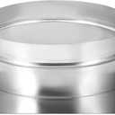 PATIKIL 10" Duct Connector Flange, Galvanized Air Ducting Mounting Plate Dryer Vent Chimney Top Plate Square to Round for Heating Cooling Ventilation HVAC Exhaust Fan Vent Systems, 14"x14"