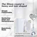 Sympathy Gifts for Loss of Loved One,Unique Bereavement Gift Rainbow Maker and Heart,Memorial Gifts for Loss of Mom Dad Son,Prism Suncatcher Ornament for Funeral Favors,Daily Remembrance