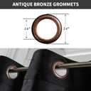 Melodieux 100% Blackout Velvet Curtains for Bedroom Living Room - Super Soft - Thermal Insulated Drapes with Black Liner, 52 by 84 Inch, Black (2 Panels)