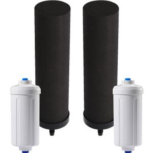 Huining Black Water Filtration System with Fluoride Filters for Purification - Gravity Water Filter for Survival