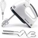 Handmixer Electric Handheld - 7 Speed Portable Kitchen Mixer Electric with 5 Stainless Steel Accessories Whisk, Food Beater for Whipping Mixing Cookies Cakes Eggs Dough